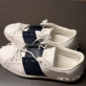 Valentino Men's Sneakers in White and Navy